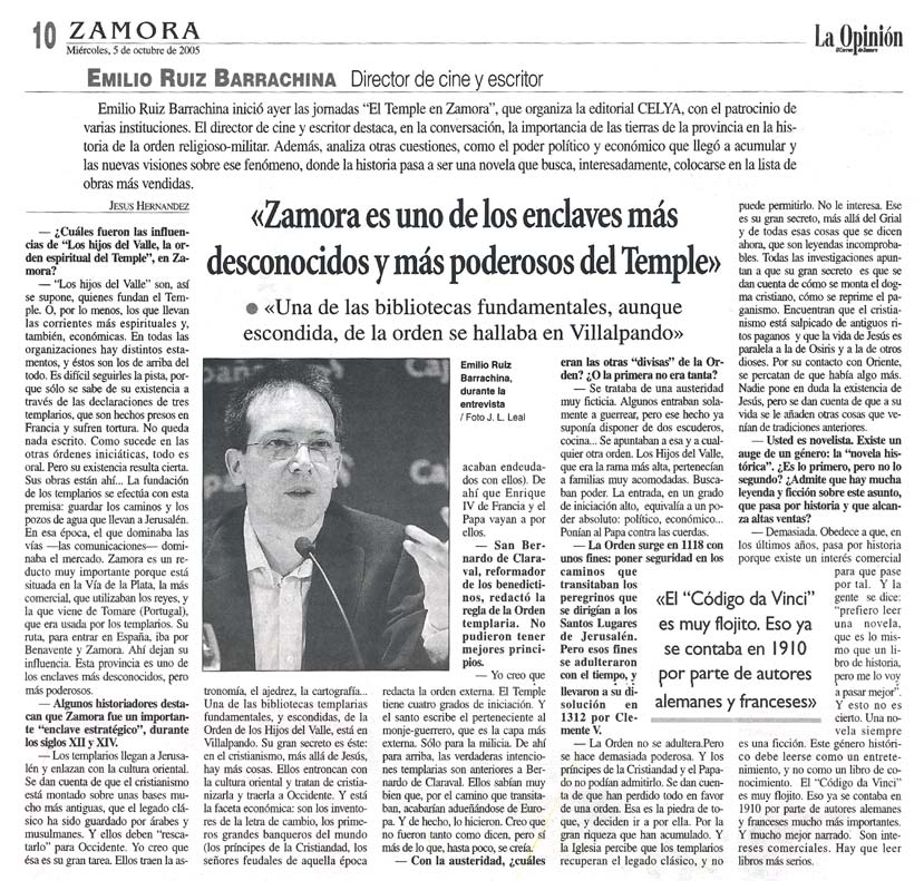 LA OPINIÓN DE ZAMORA: I Jornadas 