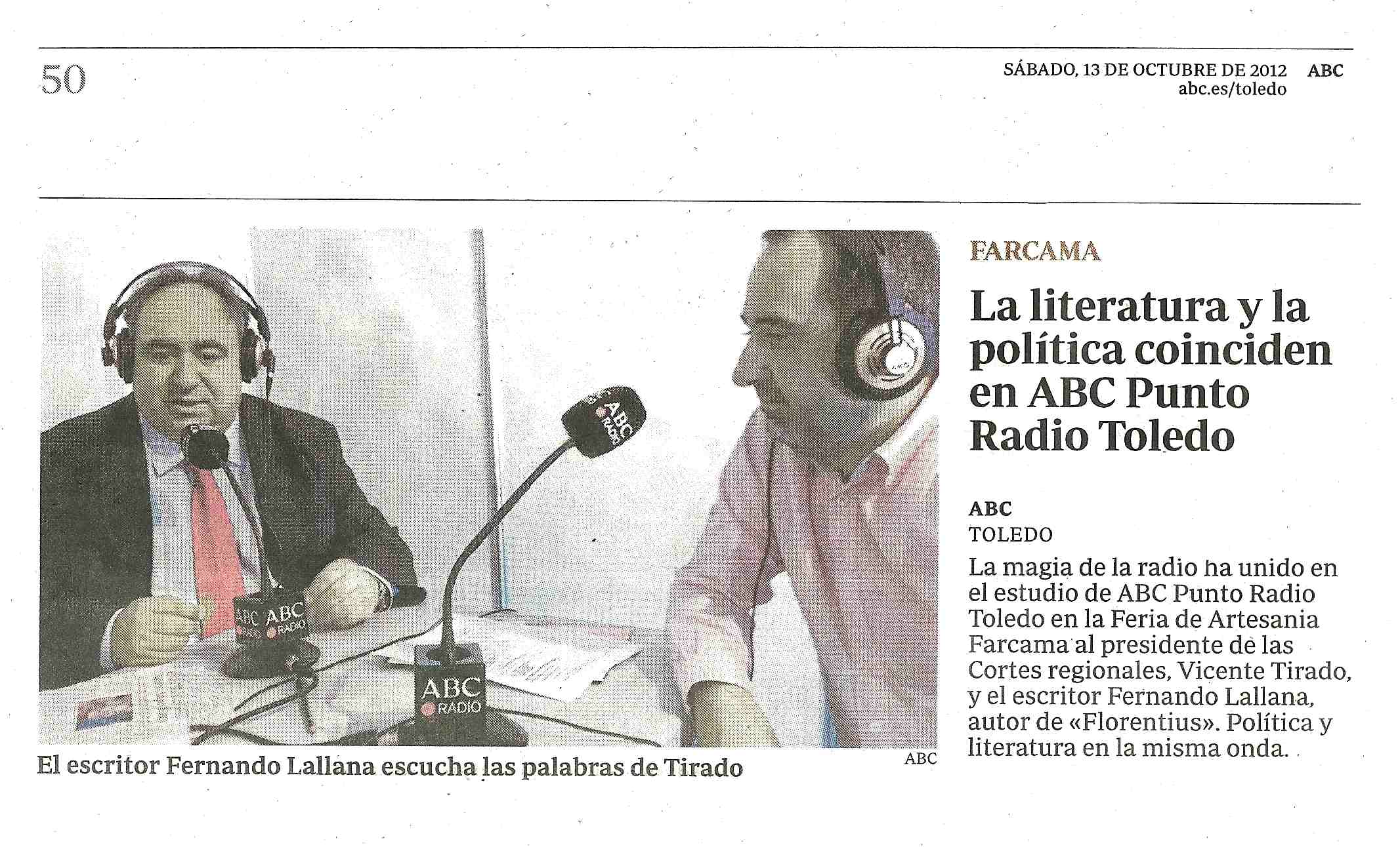 ABC
: Tertulia en ABC PUNTO RADIO. 
