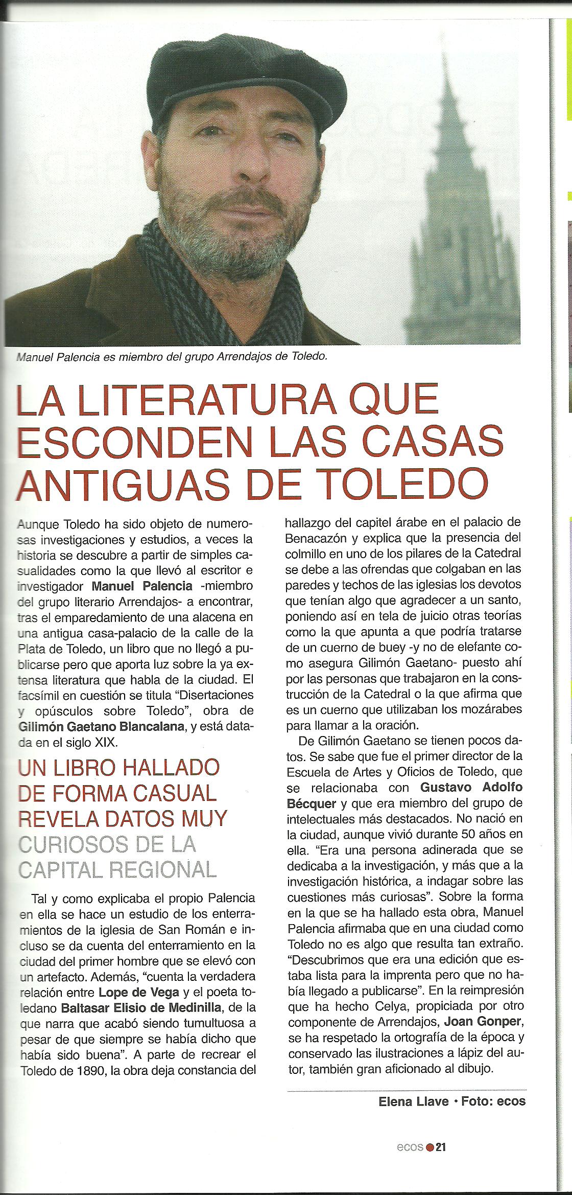 ECOS: La literatura que esconde Toledo.