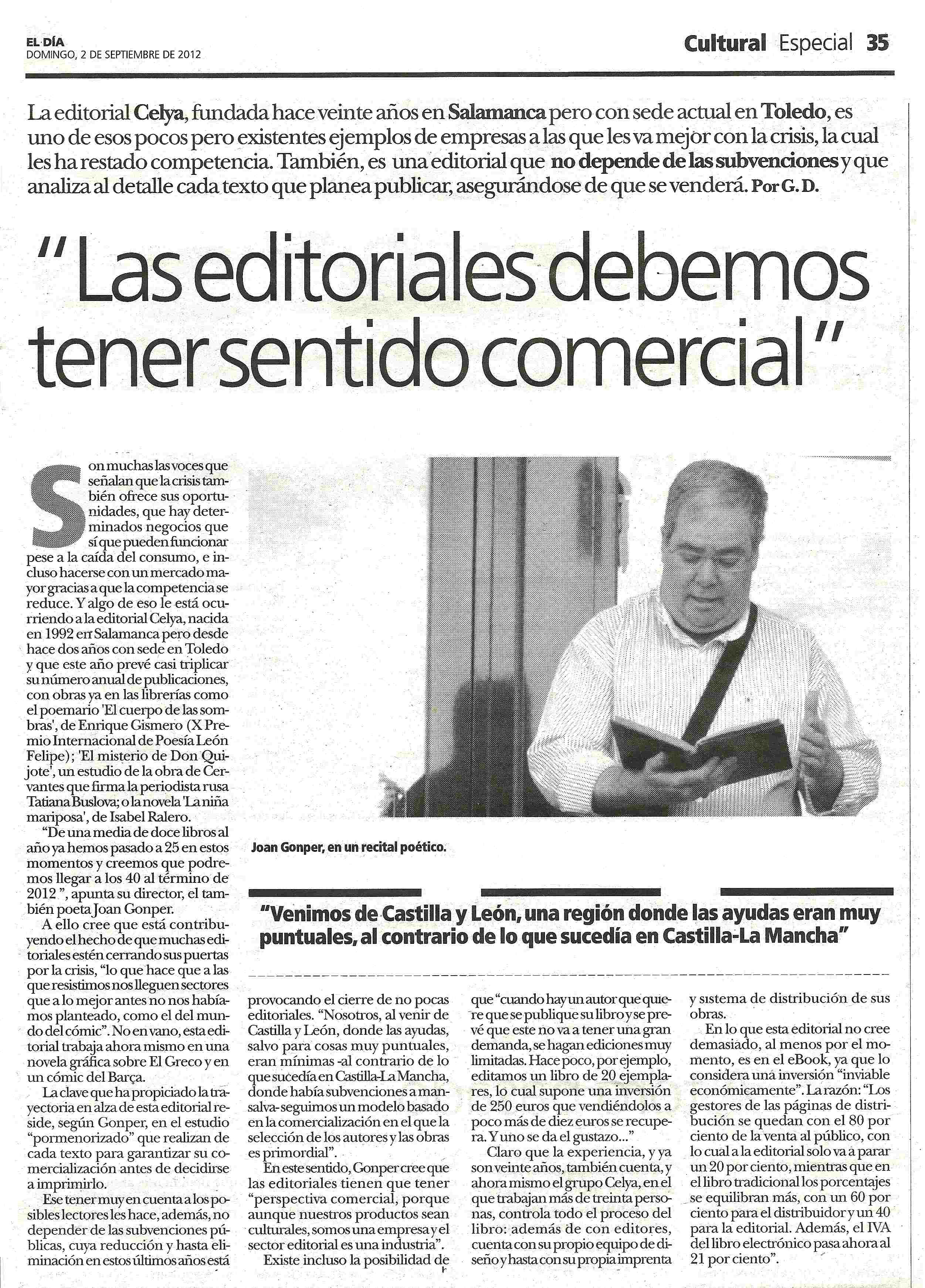 EL DIA DE CASTILLA LA MANCHA
: Sentido comercial. Por Gorka D.

