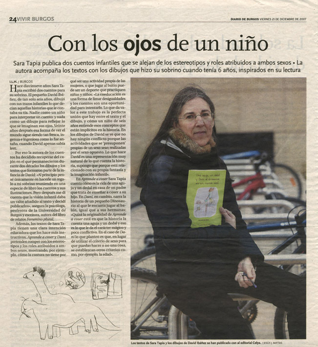 DIARIO DE BURGOS: Una aguja y un dedal... de Sara Tapia.