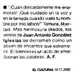 EL CULTURAL: GONZÁLEZ IGLESIAS en la Colección Aedo.