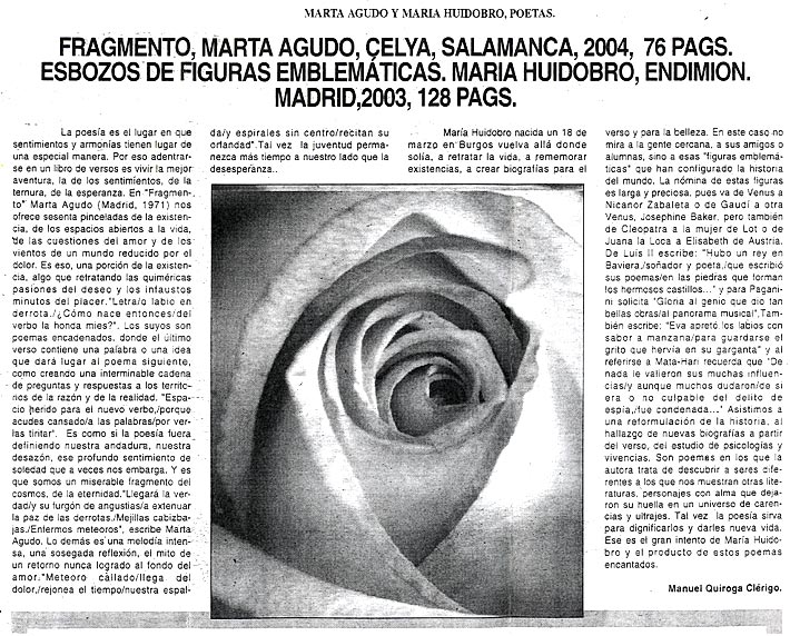 MELILLA: FRAGMENTO, de Marta Agudo, por Manuel Quiroga Clérigo.